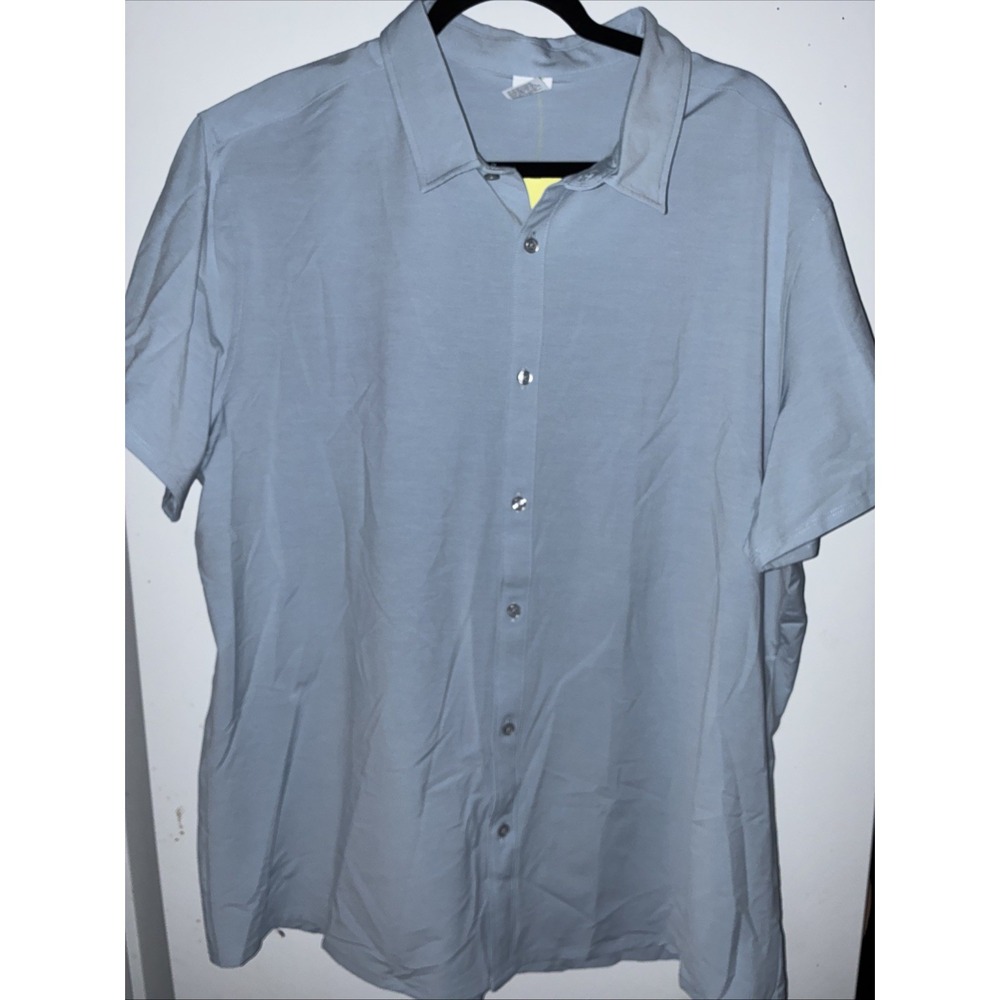 Men's Top SIZE XX-LARGE ALL IN MOTION Button Up SS Quick Dry Woven Relaxed